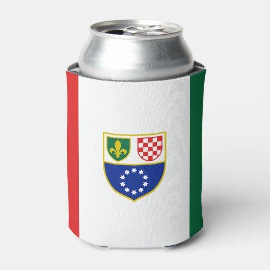 ボスニア・ヘルツェゴビナ国旗 缶クーラー (缶正面)
