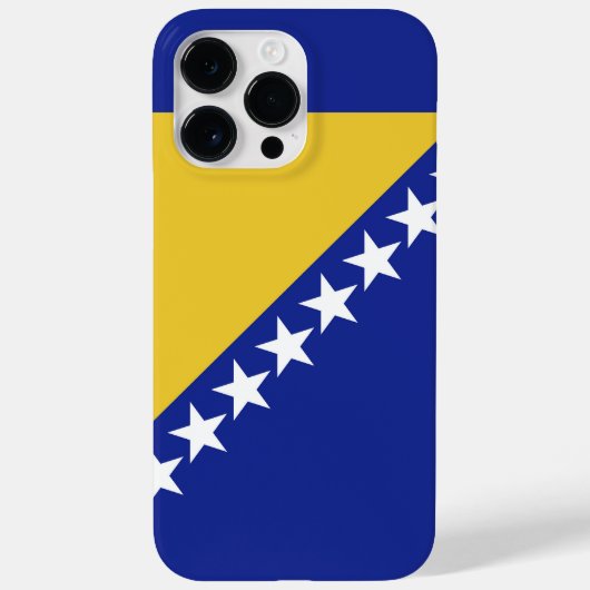 ボスニア・ヘルツェゴビナ国旗 Case-Mate iPhoneケース (裏面)