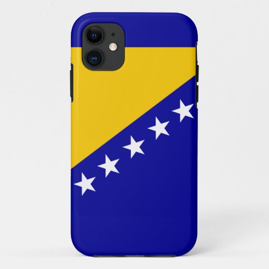 ボスニア・ヘルツェゴビナ国旗 Case-Mate iPhoneケース (裏面)
