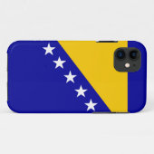 ボスニア・ヘルツェゴビナ国旗 Case-Mate iPhoneケース (裏面(横))