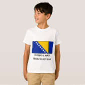 ボスニア・ヘルツェゴビナ国旗 Tシャツ (正面フル)
