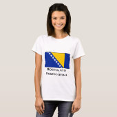 ボスニア・ヘルツェゴビナ国旗 Tシャツ (正面フル)