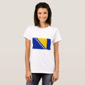 ボスニア・ヘルツェゴビナ国旗 Tシャツ (正面フル)