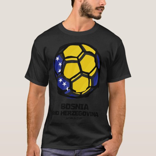 ボスニア・ヘルツェゴビナ国旗 Tシャツ (正面)