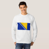 ボスニア・ヘルツェゴビナ国旗 Tシャツ (正面フル)