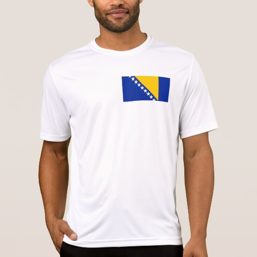 ボスニア・ヘルツェゴビナ国旗 Tシャツ (正面)