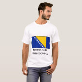 ボスニア・ヘルツェゴビナ国旗 Tシャツ (正面フル)