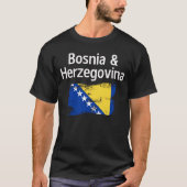 ボスニア・ヘルツェゴビナ国旗Tシャツ Tシャツ (正面)