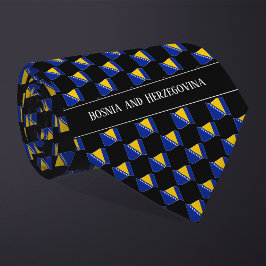 ボスニア・ヘルツェゴビナ波国旗のパターン ネクタイ