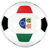 ボスニア・ヘルツェゴビナ連邦の旗 サッカーボール (回転)