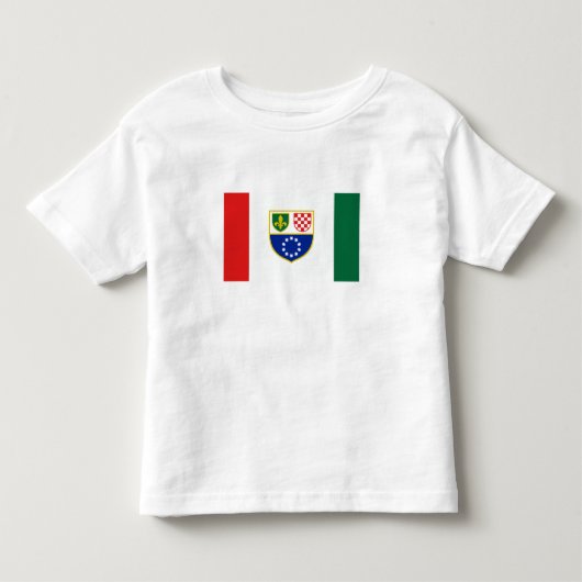 ボスニア・ヘルツェゴビナ連邦の旗 トドラーTシャツ (正面)