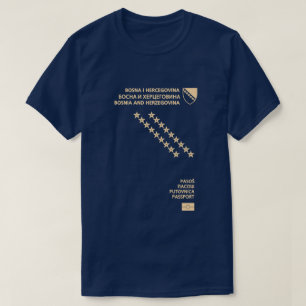 ボスニア・ヘルツェゴビナ・パスポート Tシャツ