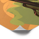 ボスニア・ヘルツェゴビナ・ヴィンテージ旅行ポスター ポスター (角)