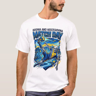 ボスニア・ヘルツェゴビナ 試合日スケルトンストライカー Tシャツ