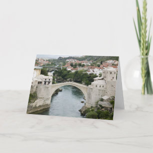 ボスニア·ヘルツェゴビナ(Mostar)古い橋 カード