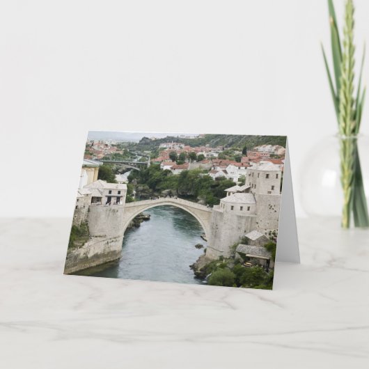 ボスニア·ヘルツェゴビナ(Mostar)古い橋 カード (正面)
