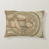 ボスニア・ヘルツェゴビナby Alphonseミュシャ(1900) アクセントクッション (裏面)