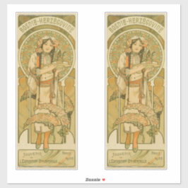 ボスニア・ヘルツェゴビナby Alphonseミュシャ(1900) シール