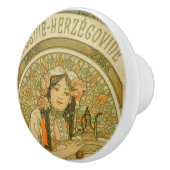 ボスニア・ヘルツェゴビナby Alphonseミュシャ(1900) セラミックノブ (右)