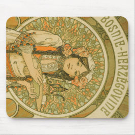 ボスニア・ヘルツェゴビナby Alphonseミュシャ(1900) マウスパッド