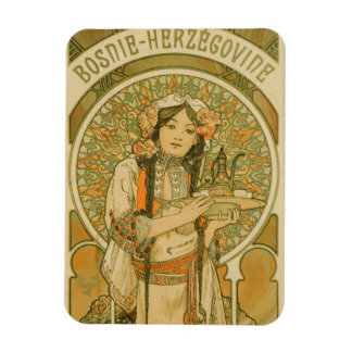 ボスニア・ヘルツェゴビナby Alphonseミュシャ(1900) マグネット