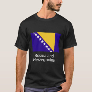 ボスニア・ボスニア国旗ボスニア・ヘルツェゴビナ Tシャツ