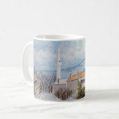 ボスニア・モスター – アクリル絵画街並み コーヒーマグカップ (正面左)