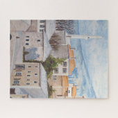 ボスニア・モスター – アクリル絵画街並み ジグソーパズル (横)