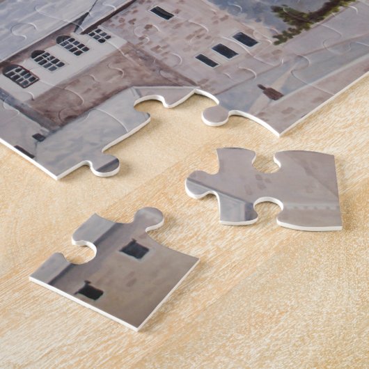 ボスニア・モスター – アクリル絵画街並み ジグソーパズル (側面)