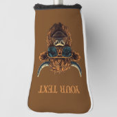 ボスハイランダー牛ゴルフヘッドカバー ゴルフヘッドカバー (回転90)