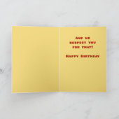 ボスハッピーバースデー、あなたはビッグチーズ カード (内部)