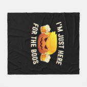 ボスハロウィーンの衣装だけのトランプキン フリースブランケット (正面(横))