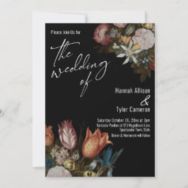 ボスハールトの『ガラスの花』　結婚式の 招待状