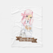 ボスバベスローフリースブランケットの居心地の良いホーム フリースブランケット (正面)