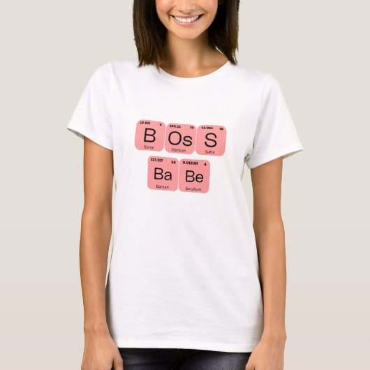 ボスバベ周期タブロ要素 Tシャツ (正面)