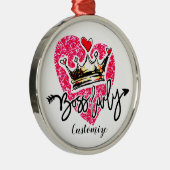 ボスパーソナライズされたレディ メタルオーナメント (右)
