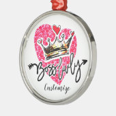 ボスパーソナライズされたレディ メタルオーナメント (左)