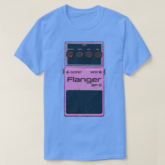 ボスフランガーギターペダル Tシャツ (デザイン正面)