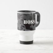 ボスブラック迷彩柄飲料旅行コーヒーマグ トラベルマグ (正面右)