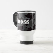 ボスブラック迷彩柄飲料旅行コーヒーマグ トラベルマグ (正面左)