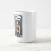 ボスベおもしろいーフィットネスユーモアTシャツアルファフェマール コーヒーマグカップ (中央)