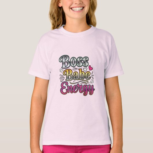 ボスベイビーエナジー - ピンクパワーのTシャツ Tシャツ (正面)