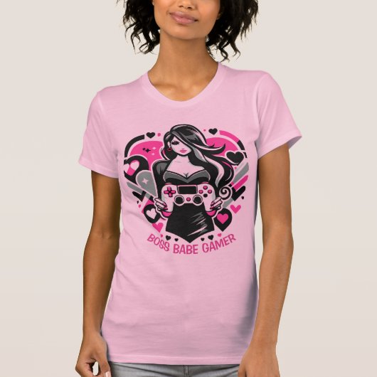 ボスベイビーゲーマーTシャツ 女子ゲーミングパワー Tシャツ (正面)