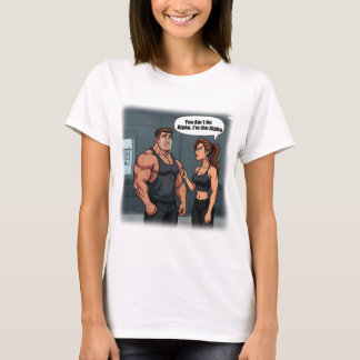 ボスベイビー面白いフィットネスユーモアTシャツ アルファ女性 Tシャツ