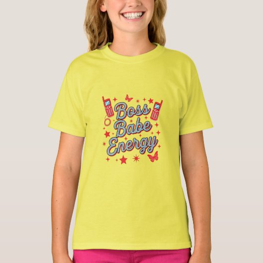ボスベイビー エナジー 黄色 パワーTシャツ Tシャツ (正面)