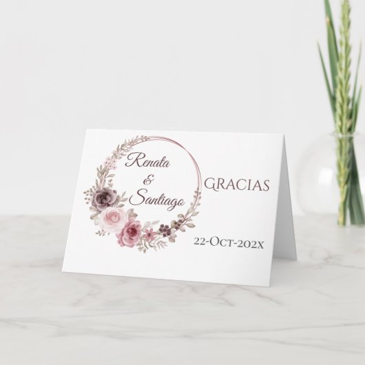 ボスペインのホ結婚サンキューカード サンキューカード (正面)