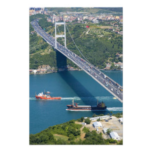 ボスポラス海峡のファティ・スルタン・メフメト橋 フォトプリント