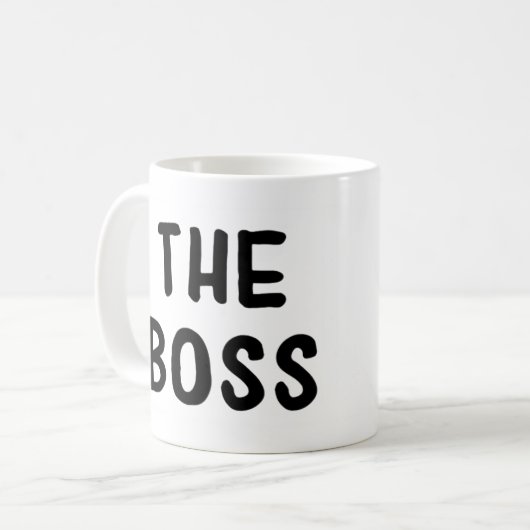 ボスマグカップ、あなたのボスのためのギフト、CEOギフト、企業 コーヒーマグカップ (正面左)