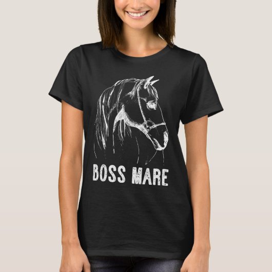 ボスマーレ乗馬馬馬馬馬人馬W Tシャツ (正面)
