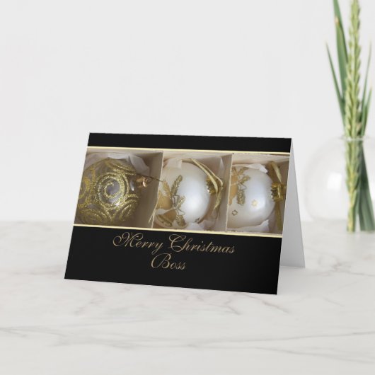 ボスメリークリスマスカード シーズンカード (正面)